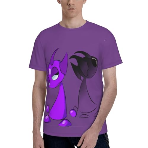 Sprunki T-Shirt,Men's 3D Printed Crew Neck Short Sleeve Tees Shirts,Tees Short Sleeve Tops