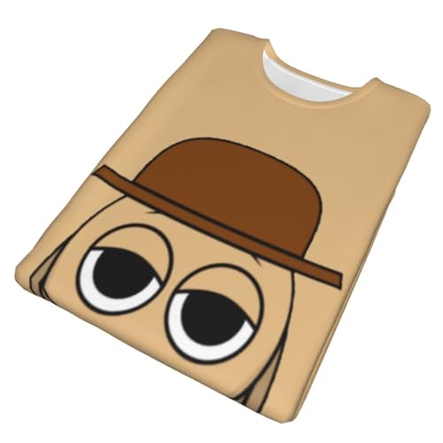 Sprunki T-Shirt,Men's 3D Printed Crew Neck Short Sleeve Tees Shirts,Tees Short Sleeve Tops