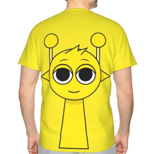 Sprunki T-Shirt,Men's 3D Printed Crew Neck Short Sleeve Tees Shirts,Tees Short Sleeve Tops
