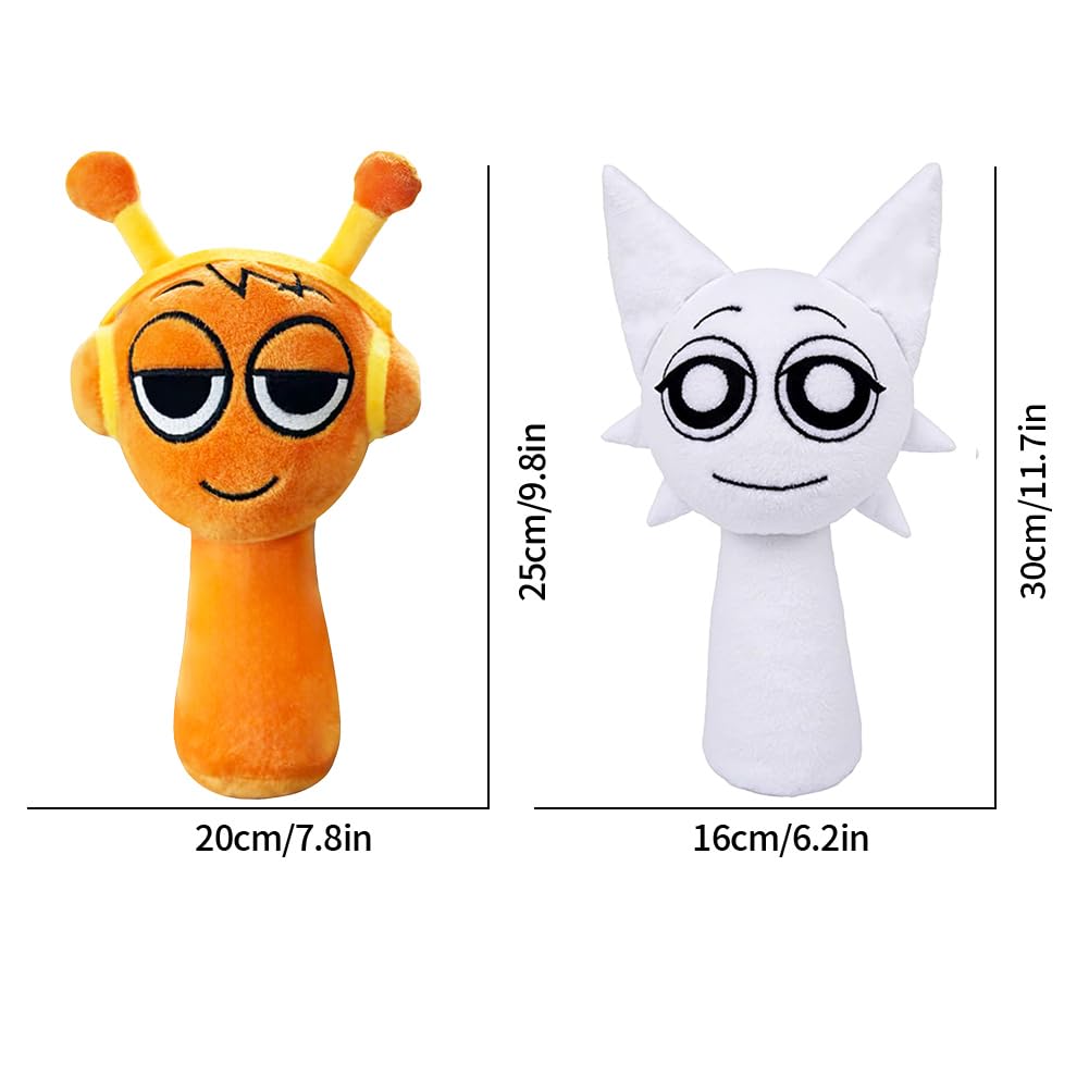 Sprunki Plush Toy, Pyramixed Sprunki Plushies for Sprunki Incredibox Games Phase 1, Phase 5, Phase 1-10 Baby Fans, Super Soft Collectible Wenda Stuffed Toy, Valentine's Day Birthday Gifts for Boys Girls and Kids