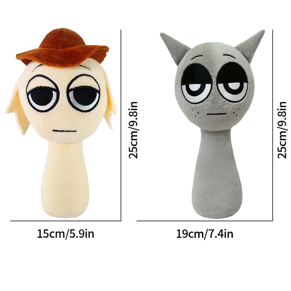Sprunki Plush Toy, 10" Cute & Funny Sprunki Plushies for Sprunki Game Fans, Super Soft Collectible Stuffed Toy