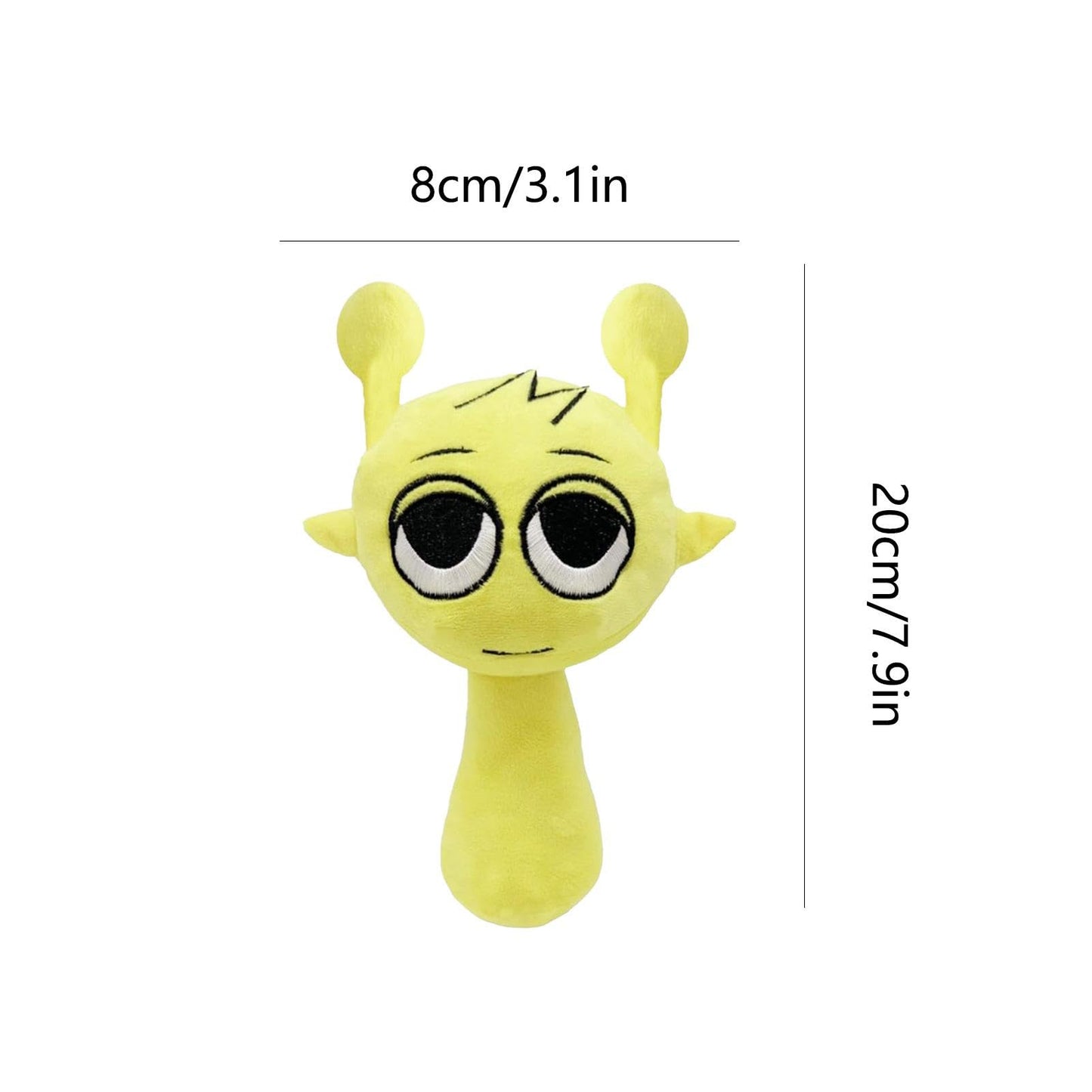 Sprunki Plush Toy | 25 cm Sprunki Doll | Horror Musical Game Sprunki Characters Stuffed Animal Pillow | Sprunki Plush Figure Soft Toys Home Decor for Fans (1/9 - Pack)