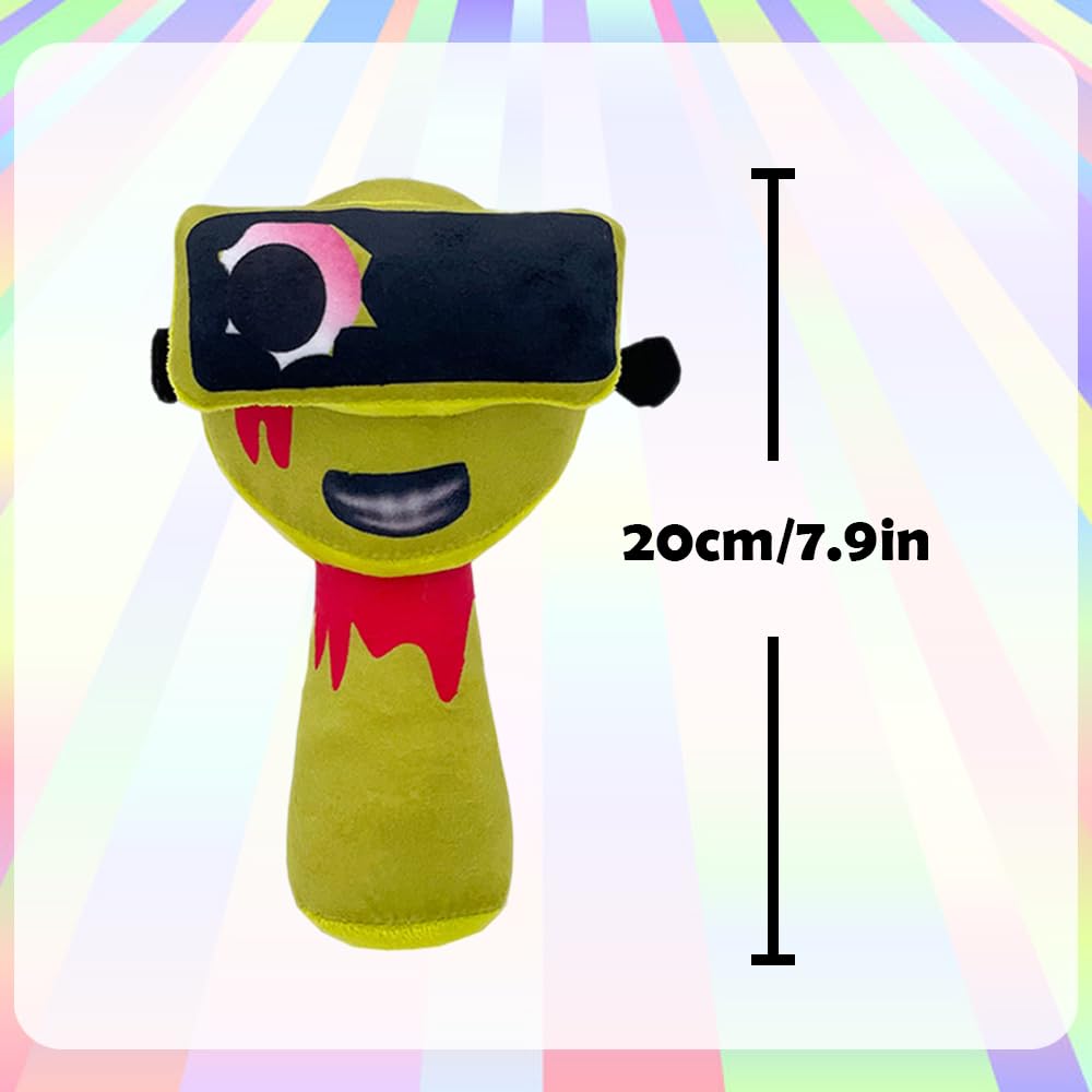 Sprunki Plush - Cute Cartoon Plush Toy, Soft Stuffed Figure for Kids and Adults, Perfect for Playtime, Room Decor, and Unique Gift Choice for Kids