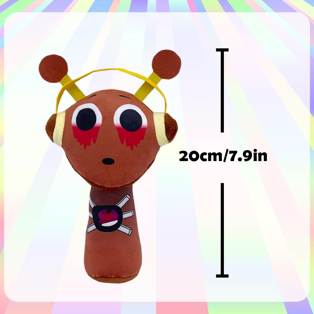Sprunki Plush - Cute Cartoon Plush Toy, Soft Stuffed Figure for Kids and Adults, Perfect for Playtime, Room Decor, and Unique Gift Choice for Kids