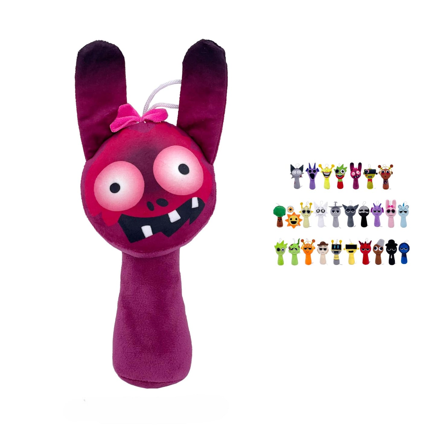 Sprunki Horror Plush - 11'' Full Collection of Wenda, Mr. Fun Computer, Gray & More - All Your Favorite Sprunki Characters!