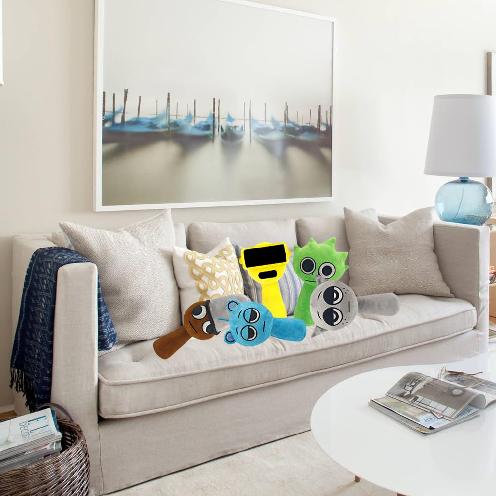 Sprunki Plush - Cute Cartoon Plush Toy, Soft Stuffed Figure for Kids and Adults, Perfect for Playtime, Room Decor, and Unique Gift Choice for Kids