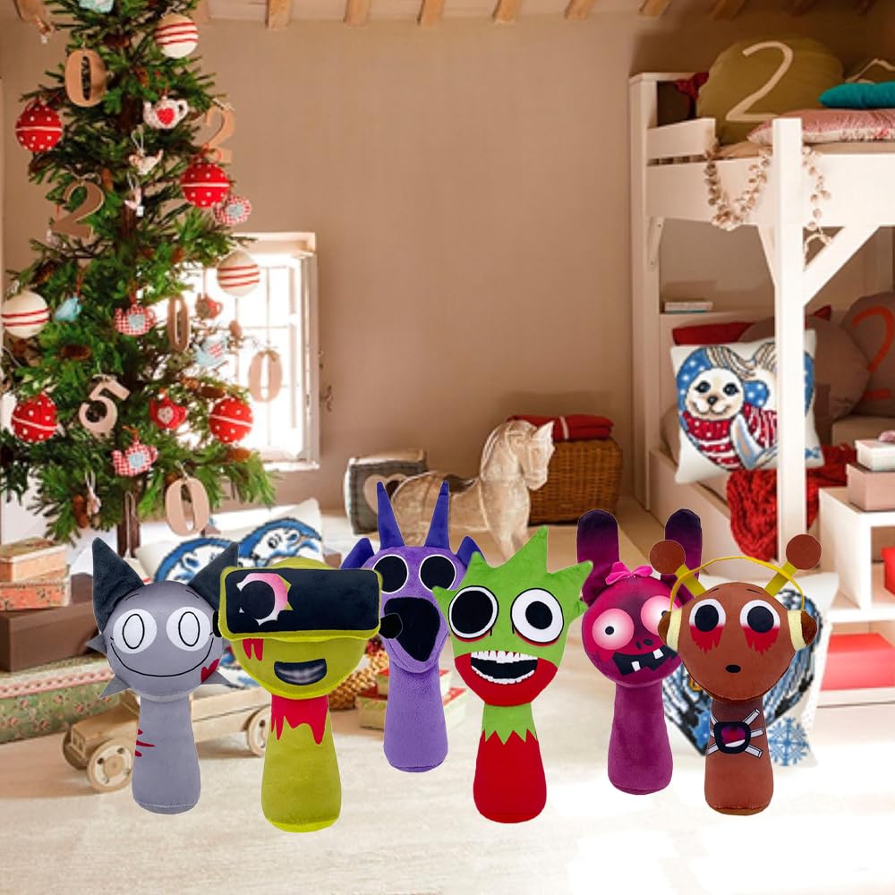 Sprunki Plush - Cute Cartoon Plush Toy, Soft Stuffed Figure for Kids and Adults, Perfect for Playtime, Room Decor, and Unique Gift Choice for Kids