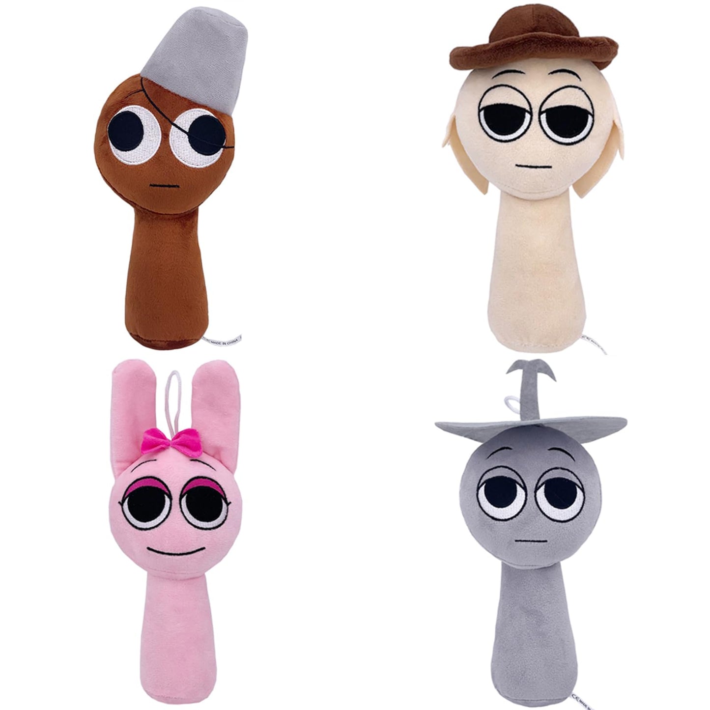Sprunki Horror Plush - 11'' Full Collection of Wenda, Mr. Fun Computer, Gray & More - All Your Favorite Sprunki Characters!