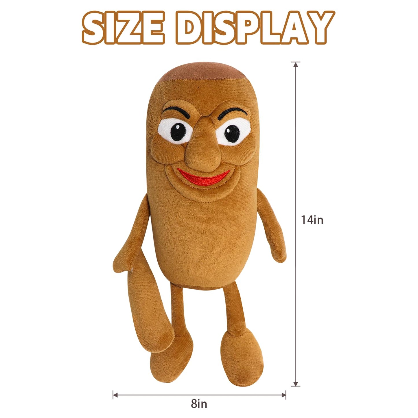 Italian Brainrot Inspired Plush Toy 10 Inches Lirili Larila Plush Soft Stuffed Meme Dolls for Collectors, Aesthetic Décor & Funny Gift Ideas
