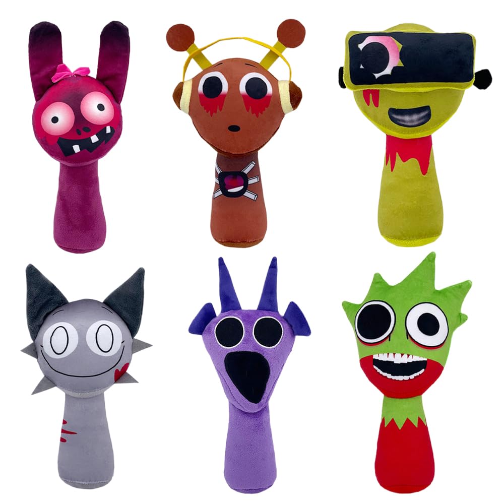 Sprunki Plush - Cute Cartoon Plush Toy, Soft Stuffed Figure for Kids and Adults, Perfect for Playtime, Room Decor, and Unique Gift Choice for Kids