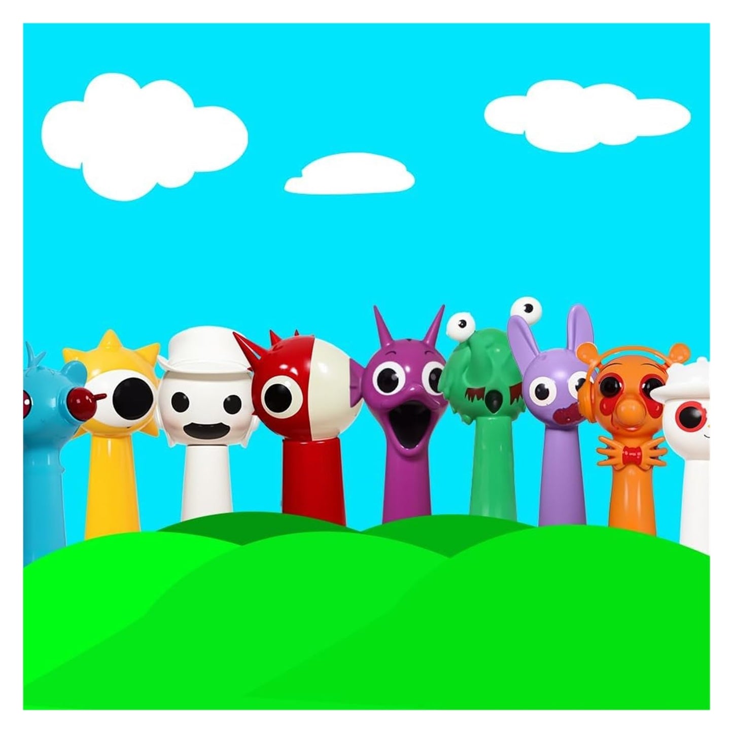 Sprunki Cartoon Characters, 12 Packs of Colorful Toy Characters, PVC Action Anime Model Sculpture Collection Decorative Gift, Suitable For 3+ Boys And Girls Safe, Durable, Fun, Suitable for all Sprunki fans