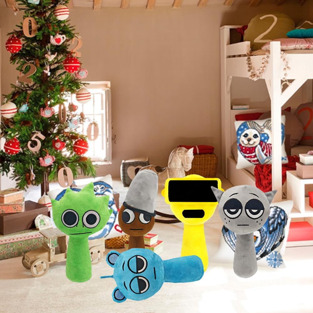 Sprunki Plush - Cute Cartoon Plush Toy, Soft Stuffed Figure for Kids and Adults, Perfect for Playtime, Room Decor, and Unique Gift Choice for Kids