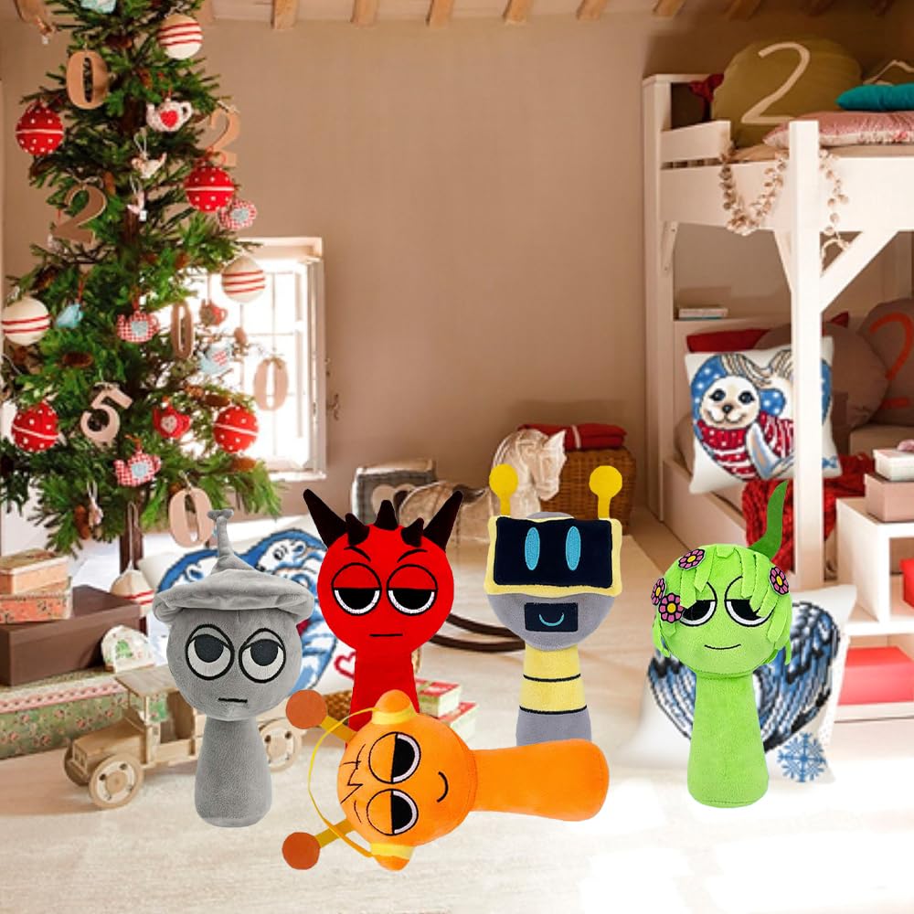 Sprunki Plush - Cute Cartoon Plush Toy, Soft Stuffed Figure for Kids and Adults, Perfect for Playtime, Room Decor, and Unique Gift Choice for Kids