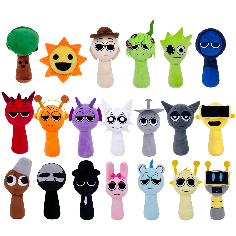 Sprunki Plush - Cute Cartoon Plush Toy, Soft Stuffed Figure for Kids and Adults, Perfect for Playtime, Room Decor, and Unique Gift Choice for Kids