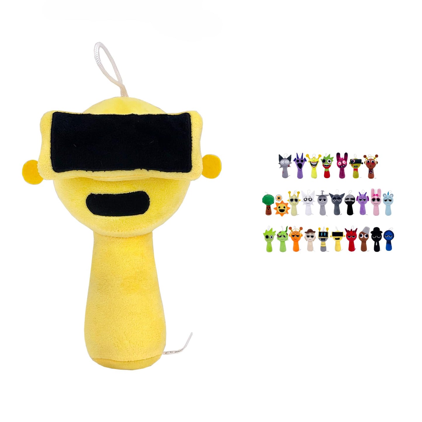 Sprunki Horror Plush - 11'' Full Collection of Wenda, Mr. Fun Computer, Gray & More - All Your Favorite Sprunki Characters!