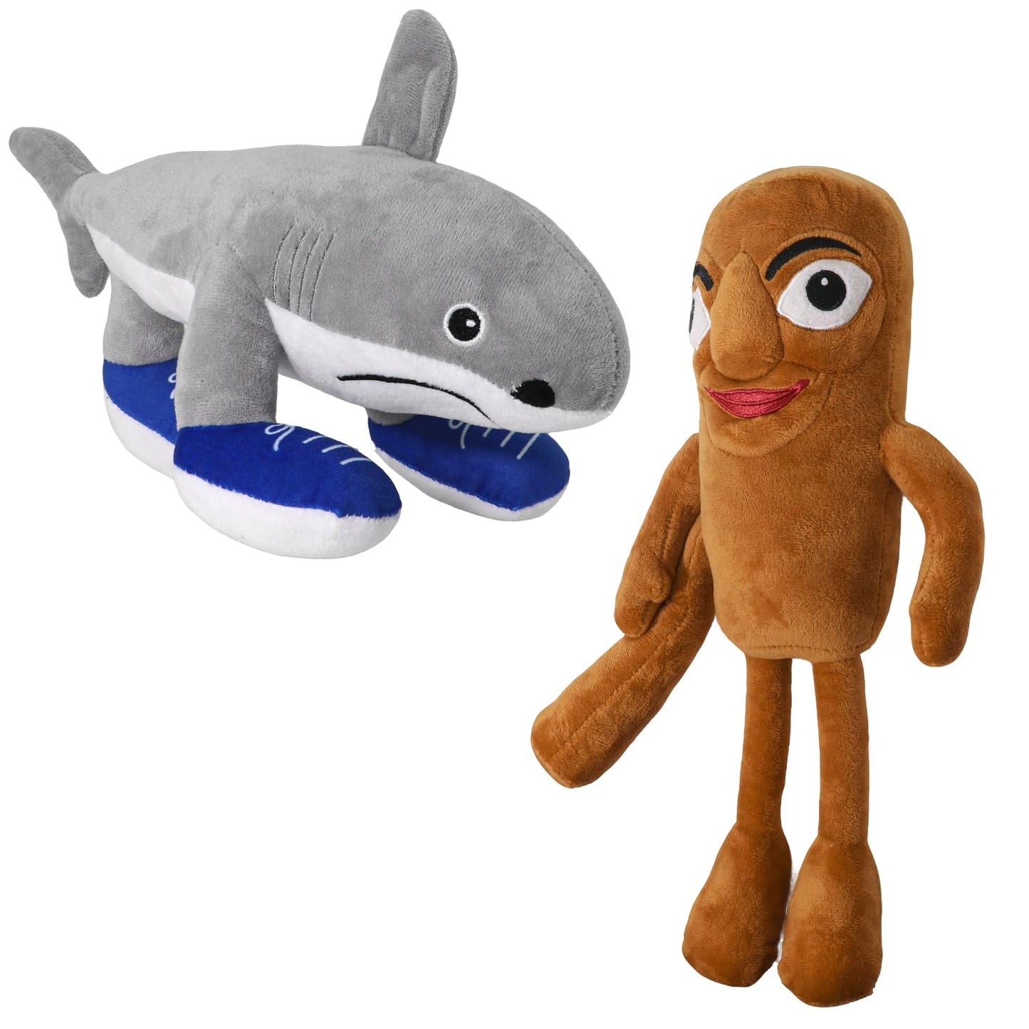 Italian Brainrot Plush, 12" Tralalero Tralala Toy Gift,Cute Stuffed Figure Doll for Kids and Adults Brush