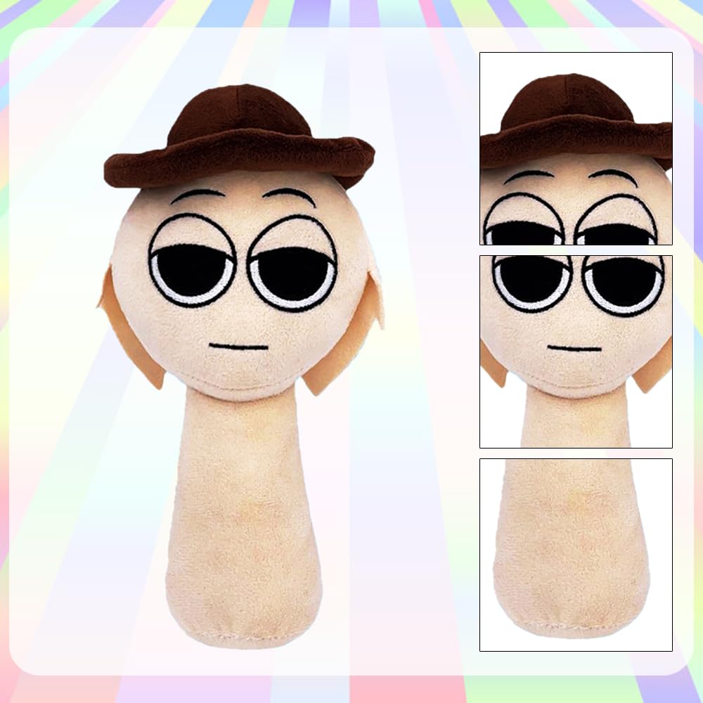 Sprunki Plush - Cute Cartoon Plush Toy, Soft Stuffed Figure for Kids and Adults, Perfect for Playtime, Room Decor, and Unique Gift Choice for Kids