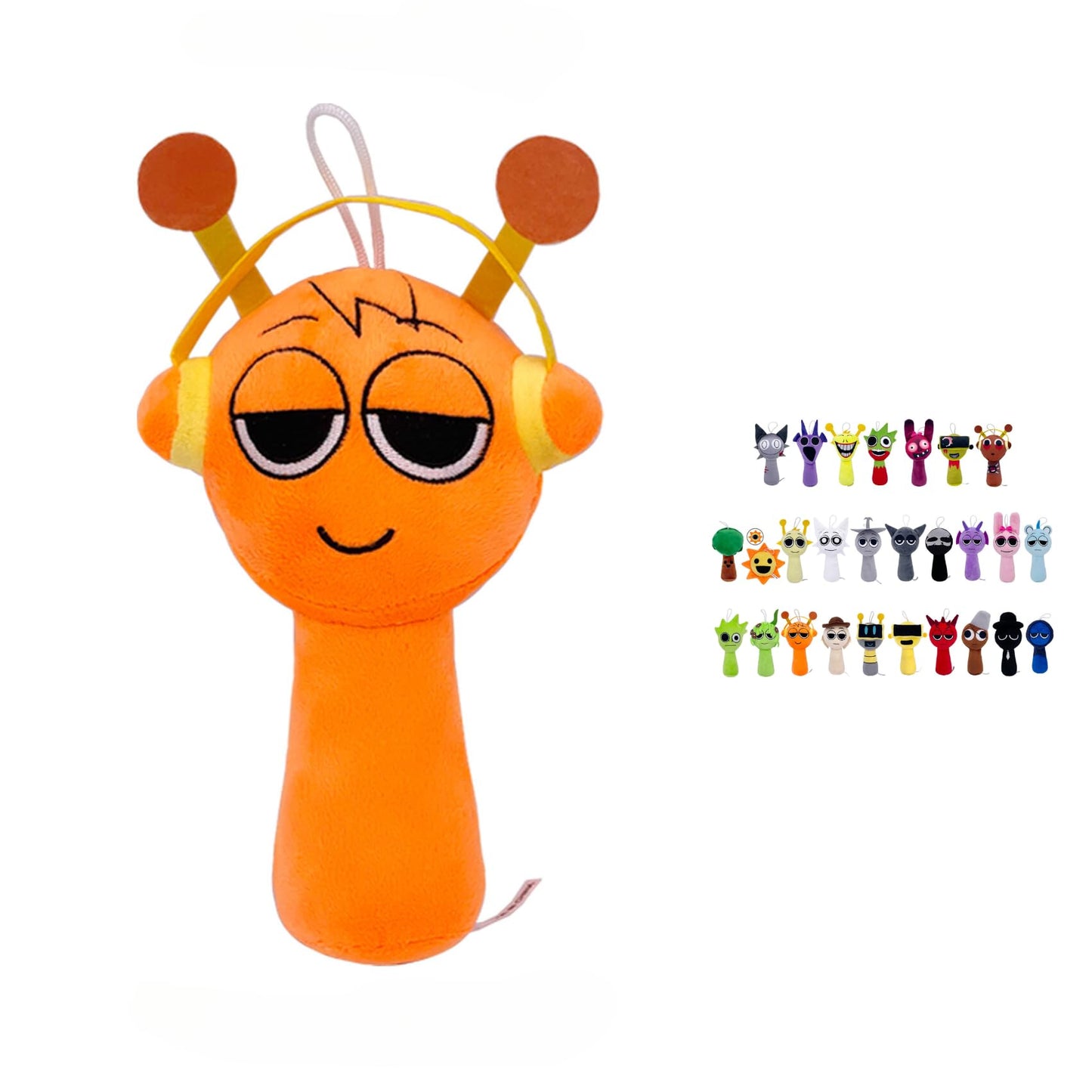 Sprunki Horror Plush - 11'' Full Collection of Wenda, Mr. Fun Computer, Gray & More - All Your Favorite Sprunki Characters!
