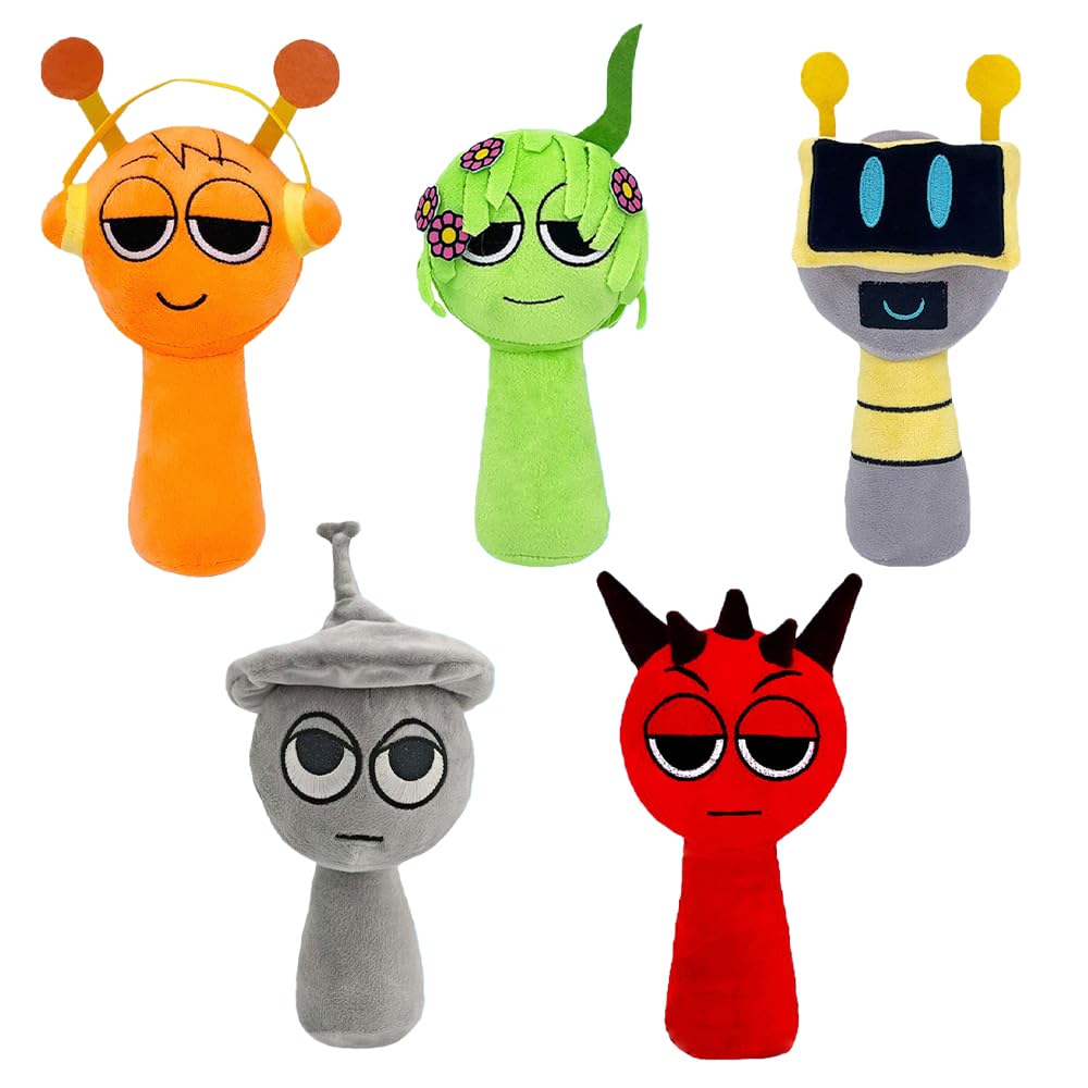 Sprunki Plush - Cute Cartoon Plush Toy, Soft Stuffed Figure for Kids and Adults, Perfect for Playtime, Room Decor, and Unique Gift Choice for Kids