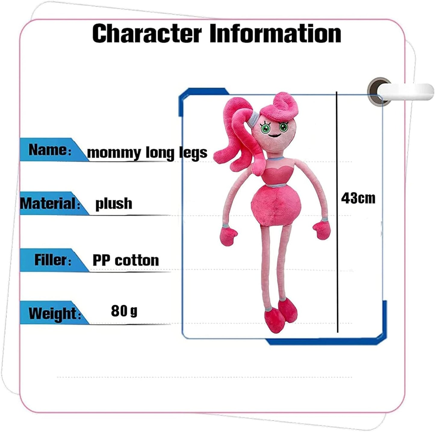 Mommy Long Legs Plush Toy, Kissy Missy Plushies, Poppy Playtime