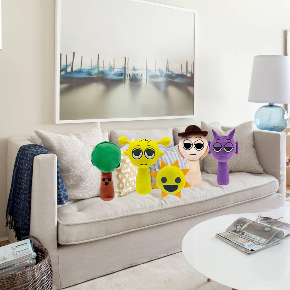 Sprunki Plush - Cute Cartoon Plush Toy, Soft Stuffed Figure for Kids and Adults, Perfect for Playtime, Room Decor, and Unique Gift Choice for Kids