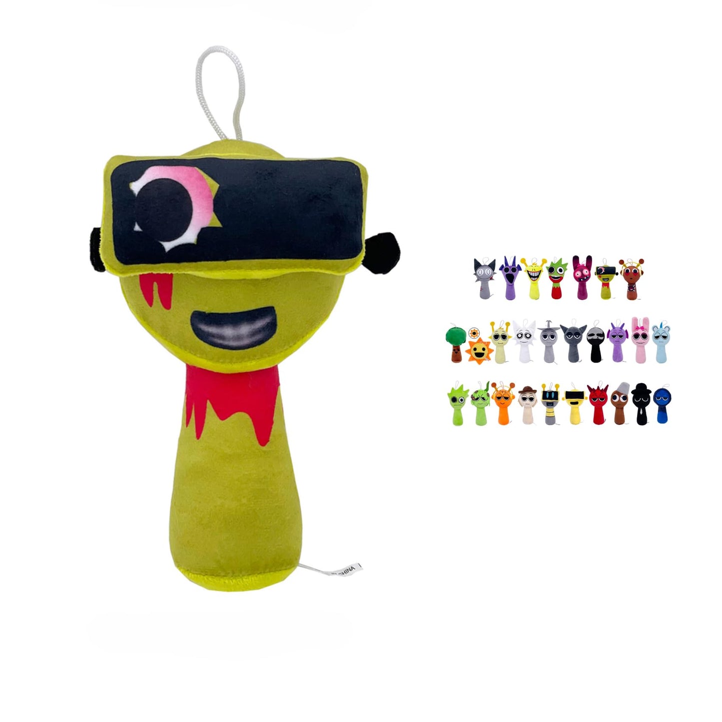Sprunki Horror Plush - 11'' Full Collection of Wenda, Mr. Fun Computer, Gray & More - All Your Favorite Sprunki Characters!