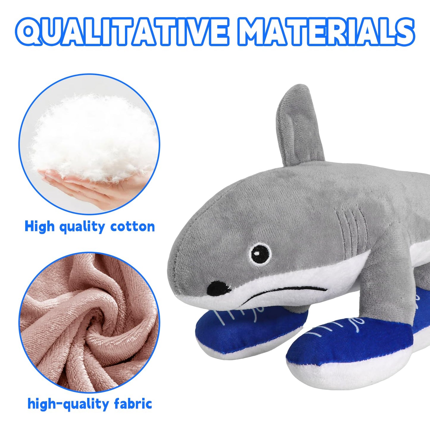 Italian Brainrot Plush, 12" Tralalero Tralala Toy Gift,Cute Stuffed Figure Doll for Kids and Adults Brush