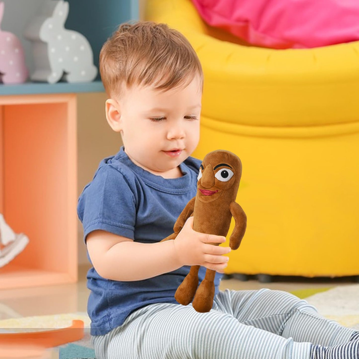 Italian Brainrot Plush, 12" Tralalero Tralala Toy Gift,Cute Stuffed Figure Doll for Kids and Adults Brush