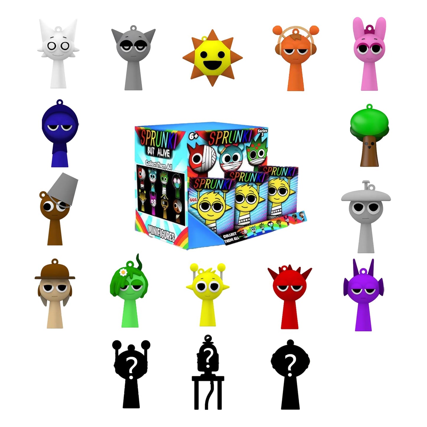 Sprunki Plush Amazon Action Figures Mystery Box, Sprunki Mystery Box