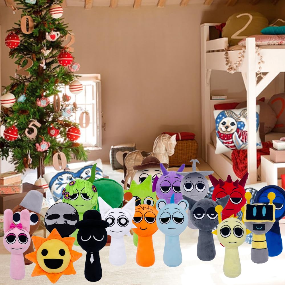 Sprunki Plush - Cute Cartoon Plush Toy, Soft Stuffed Figure for Kids and Adults, Perfect for Playtime, Room Decor, and Unique Gift Choice for Kids
