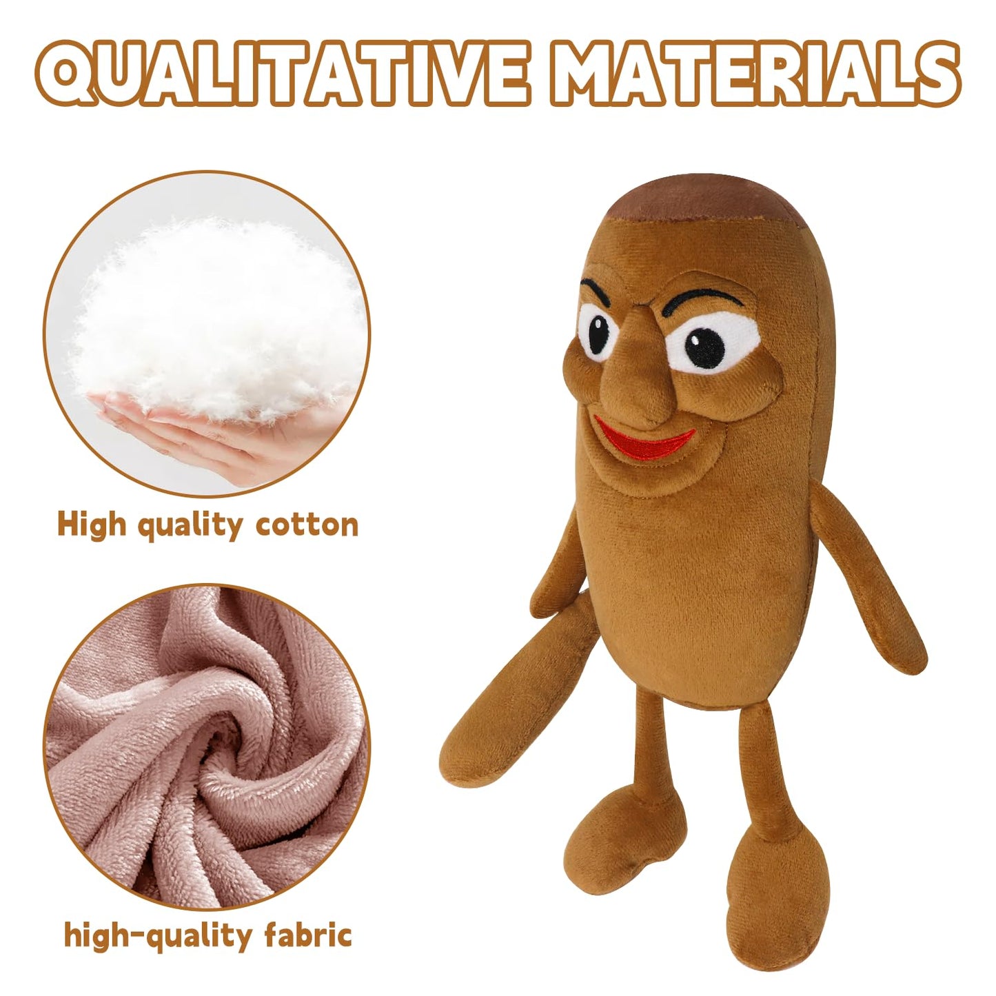 Italian Brainrot Inspired Plush Toy 10 Inches Lirili Larila Plush Soft Stuffed Meme Dolls for Collectors, Aesthetic Décor & Funny Gift Ideas