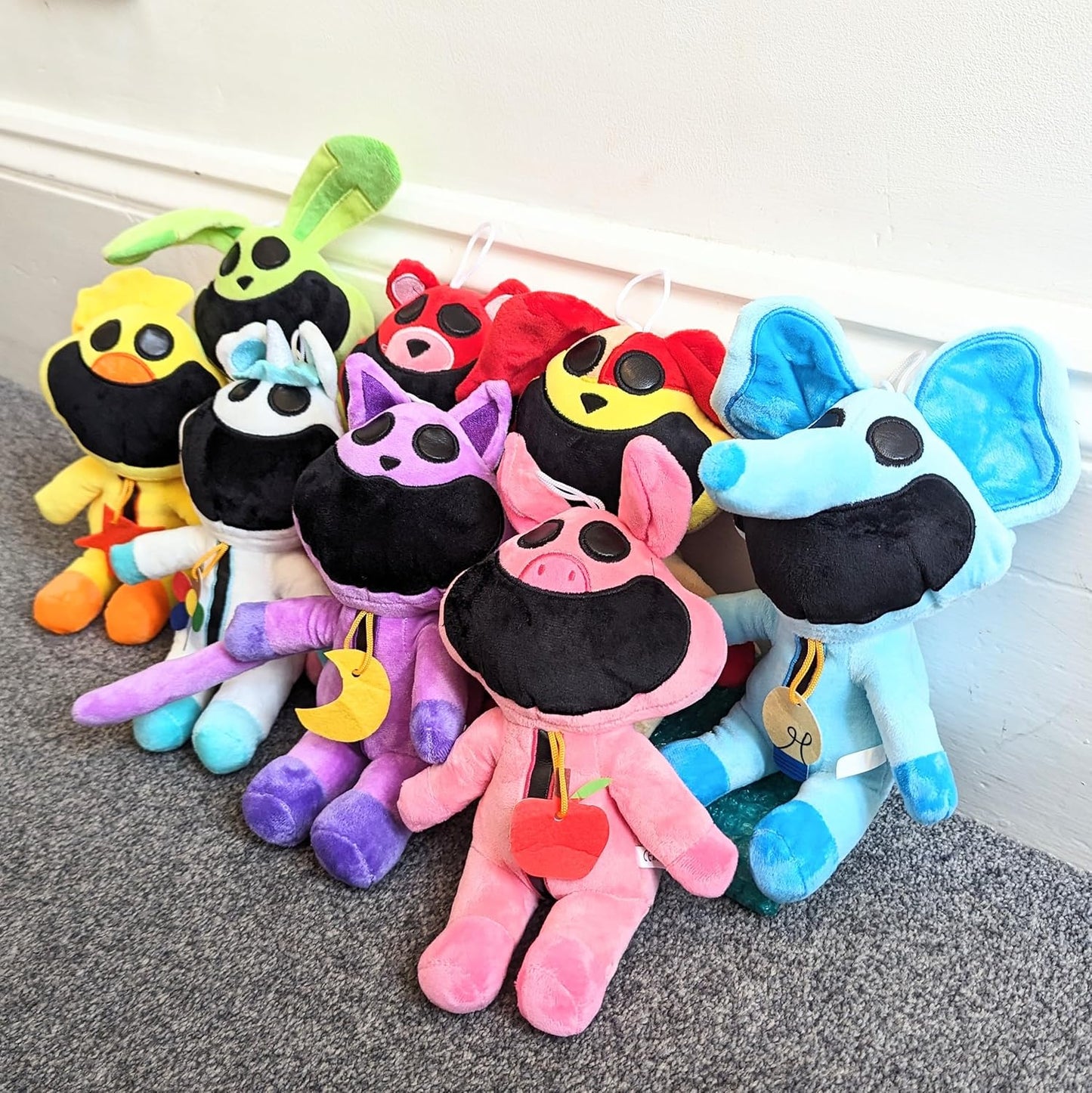 Smiling Critters Plush Toys from Poppy Playtime Set of 8 Full Collection Complete Pack - Bobby Teddy Bear Hug Bubba Bubbaphant CraftyCorn DogDay Hoppy Hopscotch KickinChicken Picky CatNap Poppy Playtime Chapter 3