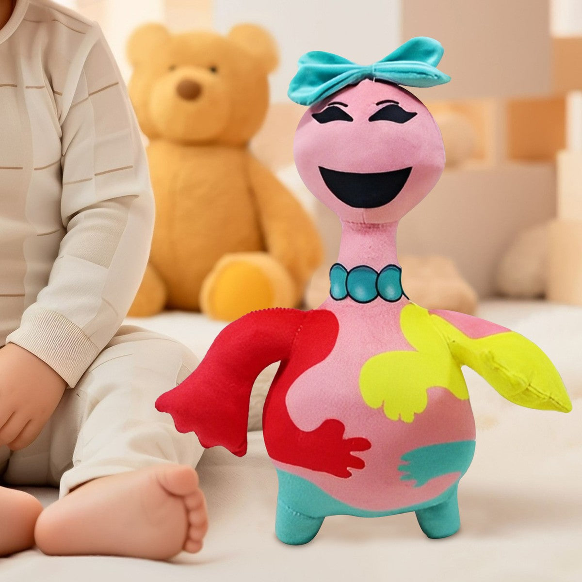 Doey the Doughwoman Plush Toy - Poppy Playtime Doey the Doughman Pink Plushie
