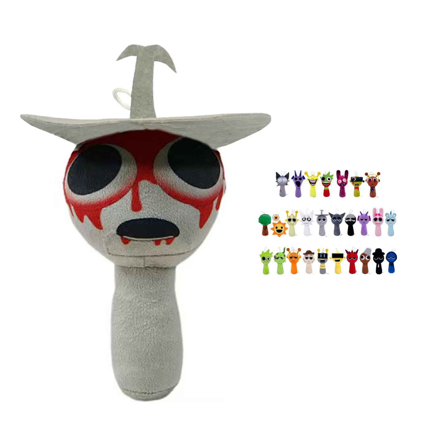 Sprunki Horror Plush - 11'' Full Collection of Wenda, Mr. Fun Computer, Gray & More - All Your Favorite Sprunki Characters!