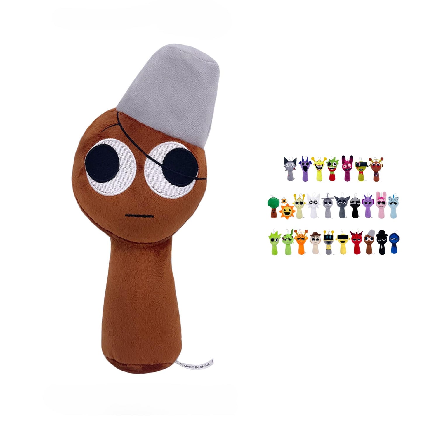 Sprunki Horror Plush - 11'' Full Collection of Wenda, Mr. Fun Computer, Gray & More - All Your Favorite Sprunki Characters!