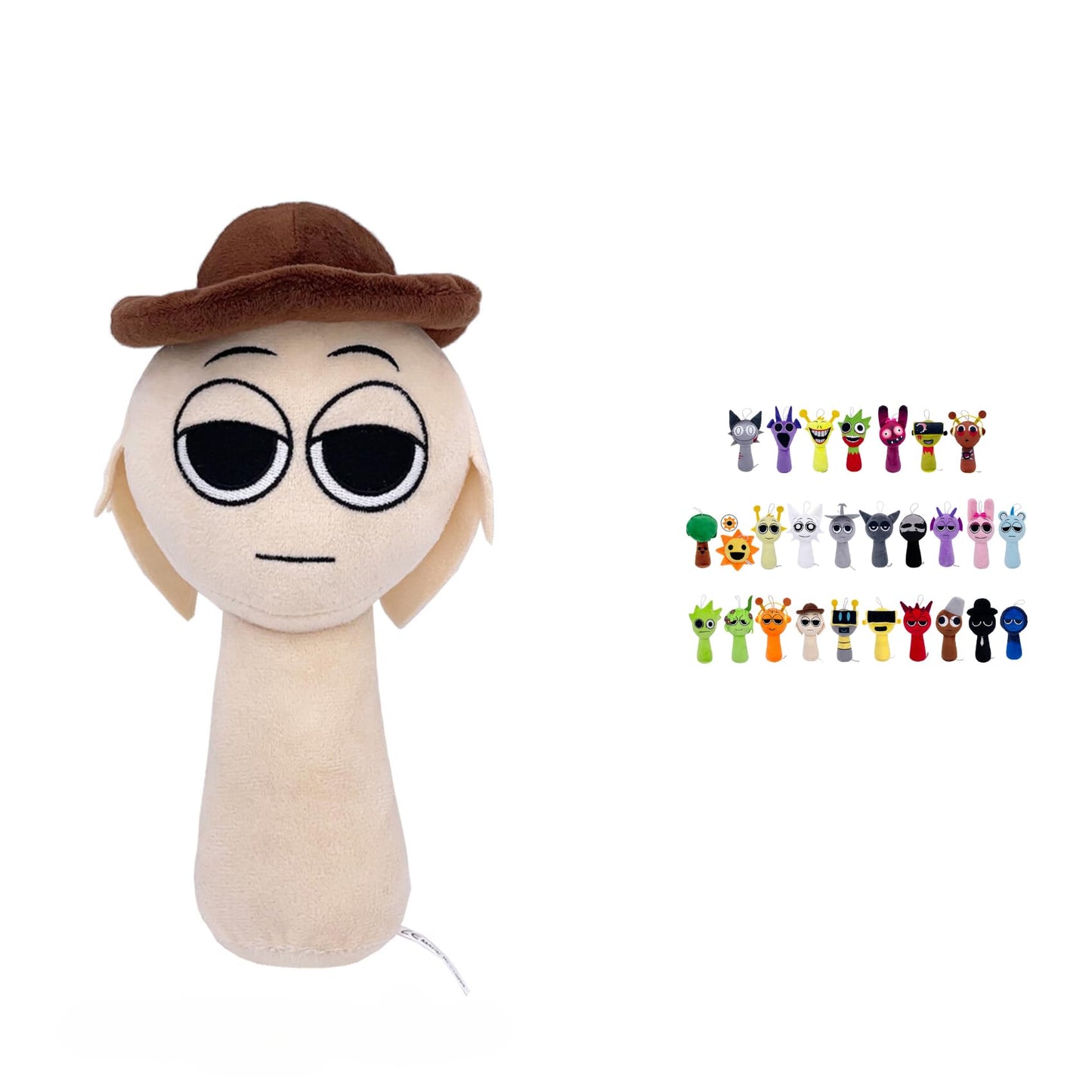 Sprunki Horror Plush - 11'' Full Collection of Wenda, Mr. Fun Computer, Gray & More - All Your Favorite Sprunki Characters!