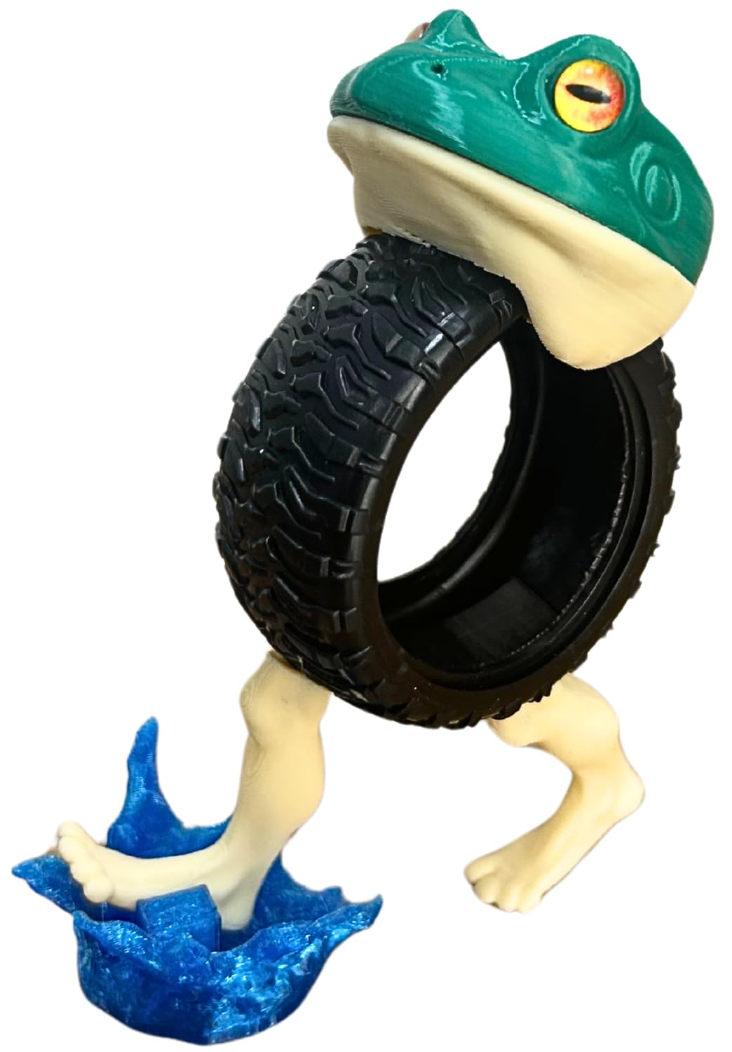 Tralalero Tralala Decoration, Meme Shark Figurines, Creative 3D Italian Brainrot Shark in Sneakers, Collectible Figurine Gifts for Fans (Yellow)