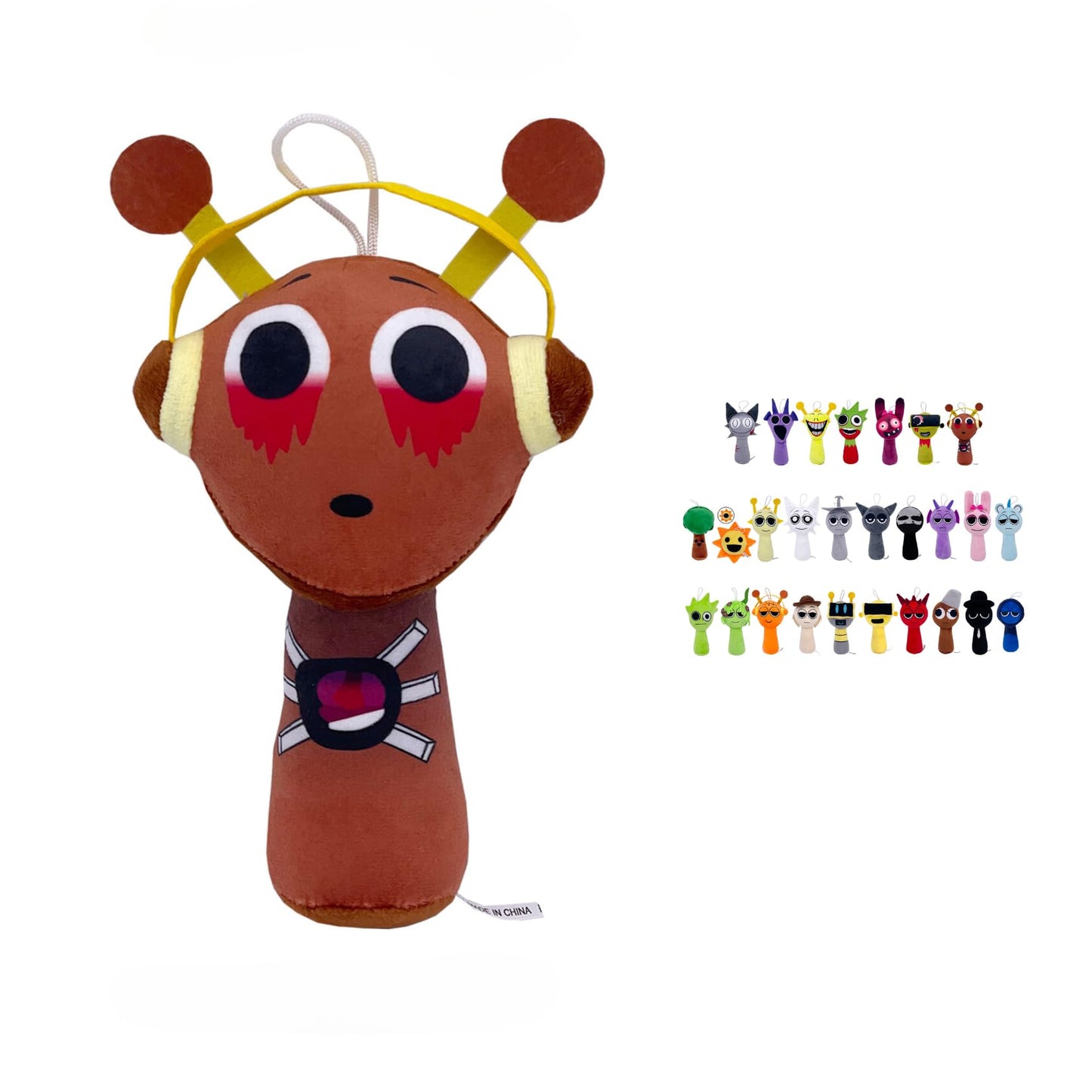 Sprunki Horror Plush - 11'' Full Collection of Wenda, Mr. Fun Computer, Gray & More - All Your Favorite Sprunki Characters!