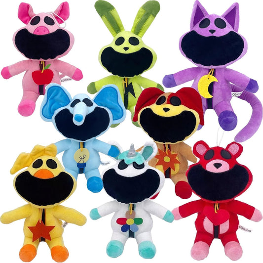 Smiling Critters Plush Toys from Poppy Playtime Set of 8 Full Collection Complete Pack - Bobby Teddy Bear Hug Bubba Bubbaphant CraftyCorn DogDay Hoppy Hopscotch KickinChicken Picky CatNap Poppy Playtime Chapter 3