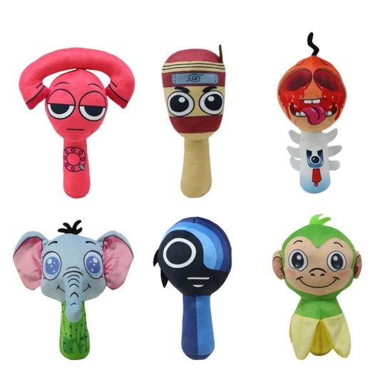 Game Orange Family Box The Classic of Mountains and Seas Sprunki Incredibox Plush Doll Phone Box Pillow Ornaments Children Gift